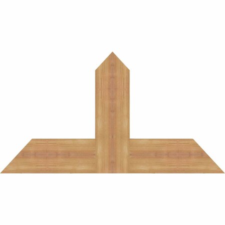 Ekena Millwork Portland Timber Gable Bracket, Western Red Cedar, 36"W x 19"H x 1 1/2"D x 5 1/2"F, 13/12 Pitch GBW036X19X0206POR00SWR